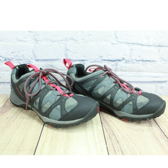 Merrell Turbulence Gray Leather Lace Up Goretex Waterproof Hiking Shoes Size 9 - Picture 3 of 10